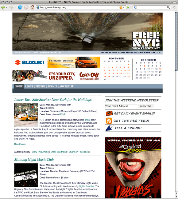 FreeNYC Website Image