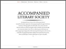 Fifth Initial Website Sketch, Accompanied Literary Society