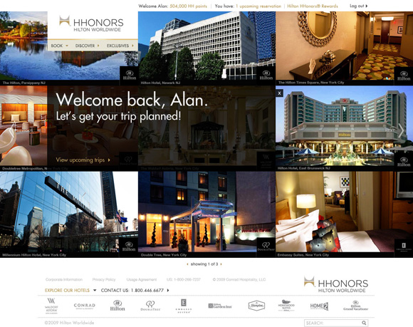 Hilton Honors Rewards Site Image 2