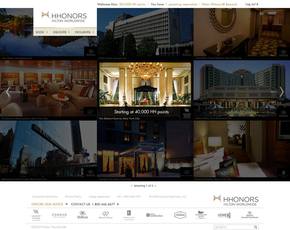 Hilton Honors Rewards Site Image 3