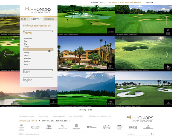 Hilton Honors Rewards Site Image 5