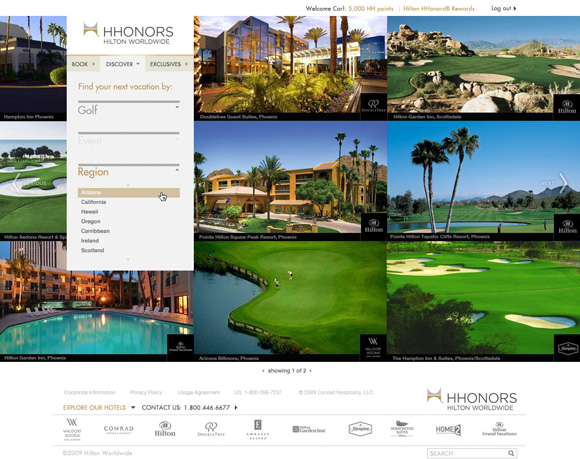 Hilton Honors Rewards Site Image 6