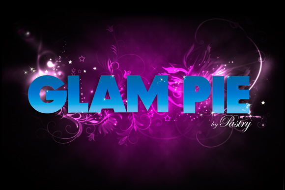 Glam Pie Typography, Pastry Footwear Fall 2008